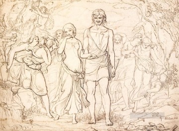 Cymon And Iphigenia Pre Raphaelite John Everett Millais Oil Paintings